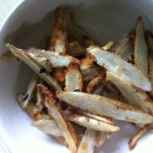 子供がごぼうを食べました ごぼうチップス レシピ 作り方 By ゴールデンアルジータ 楽天レシピ